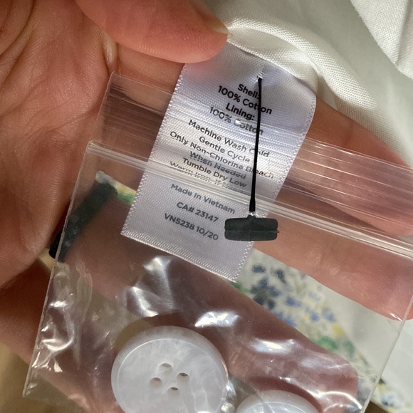 Talbots NWT cotton ditsy floral summer blazer size 14 business casual office - Picture 9 of 14